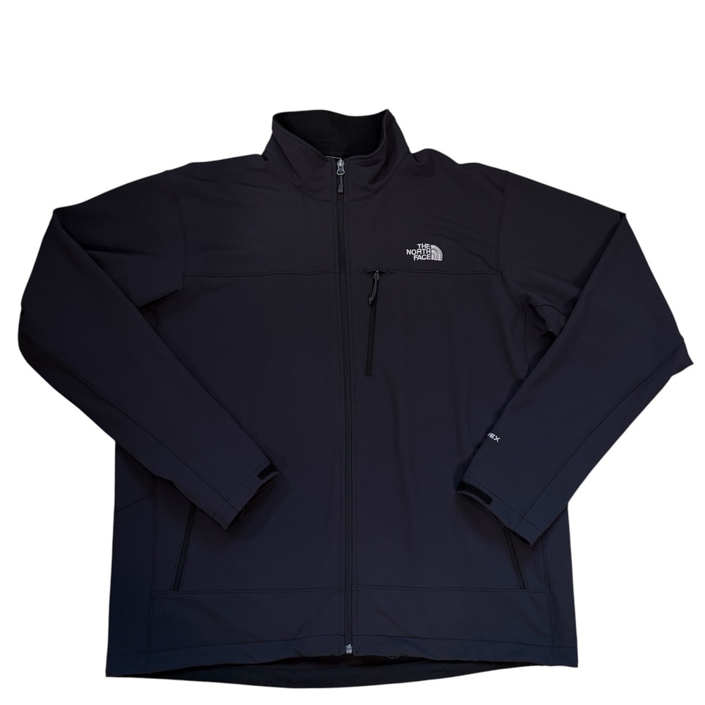 The North Face Mens Apex Bionic Softshell Jacket Black XXL AHTD Windproof Zip